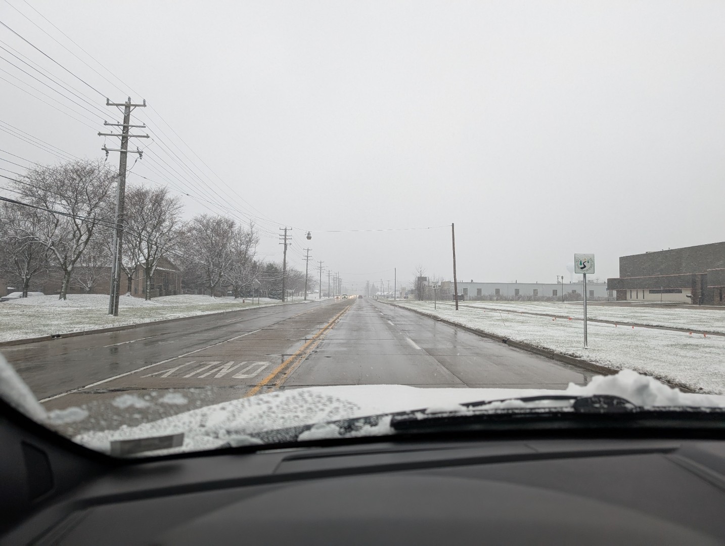 Detroit in the snow